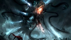 Dark science fiction fantasy art Alex Ruiz