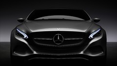 Dark silver cars Mercedes-Benz concept art