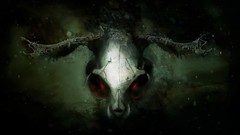 Dark skulls creepy digital art