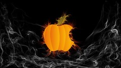 Dark smoke Technology Halloween pumpkins logos apple inc 