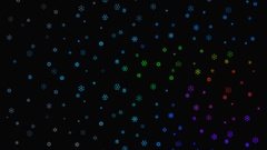 Dark snowflakes cgi