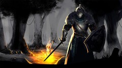 dark souls forest Dark Souls III fantasy art video games sword