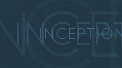 Dark text abstract inception