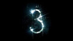 Dark Typography widescreen grunge numbers George Smith 