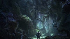 Dark Warriors forests fantasy art
