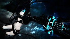 Dark weapons Shorts chains long hair anime girls boots black 