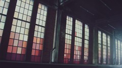 Dark windows modern architecture industrial plants