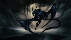 Dark wings horror artwork