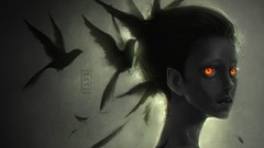 Dark woman Anime drawings anime girls