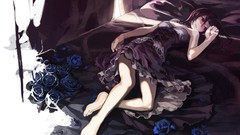 Dark woman anime girls