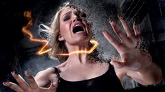 Dark woman fantastic digital art