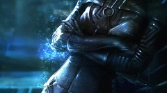 Dark woman hood armor drawings mass effect kasumi goto bodysuits