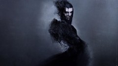 Dark woman smoke abstract artwork