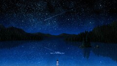 darker than black fantasy art anime girls Anime sky Stars