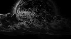 Darkness abstract Beaches grayscale