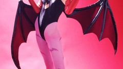 Darkstalkers cosplay models Morrigan