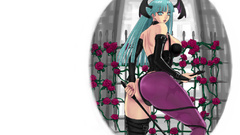 Darkstalkers Morrigan Aensland roses