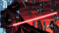 Darth Vader star wars lightsaber sith artwork science fiction