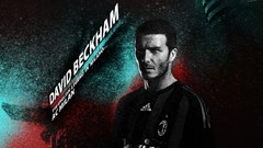 David Beckham football player Athletes soccer AC Milan