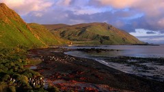 Dawn bay Islands sandy Antarctica