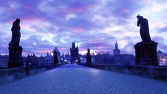 Dawn Czech Republic Prague Charles Bridge