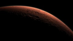 Dawn Mars surface crater solar system planets outer space Gale 
