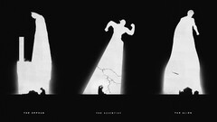 dc comics Batman the flash superman superhero silhouette