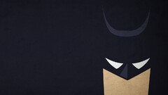 dc comics Minimalism digital art Simple Background Batman