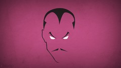 Dc comics minimalistic blo0p sinestro moustache villians