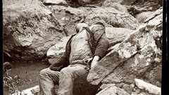 Dead confederate sharpshooter at