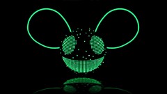 deadmau5 digital art Green Music Simple Background neon