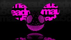 deadmau5 digital art purple Music neon reflection