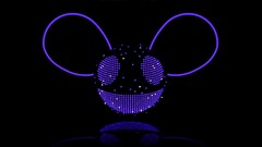 deadmau5 purple digital art dots Music neon reflection