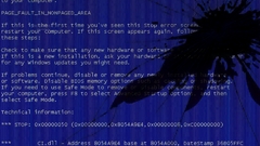 Death broken screen Blue