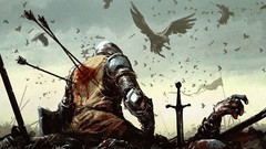Death dead Ravens Knights arrows battlefield dark souls 