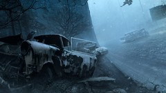 Death game cars Silent Hill apocalyptic destroyed