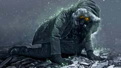Death Men awakening science fiction gas masks artwork 