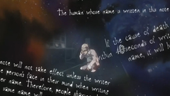 Death note text Anime