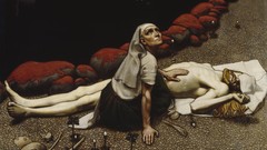 Death paintings mythology Akseli Gallen-Kallela Lemminkäinen