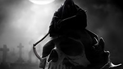 Death skulls artwork fantasy art grim reapers