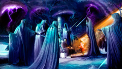 Death surreal Lightning grim