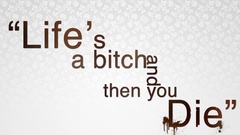 Death text Quotes Typography