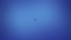 Debian minimalistic blue