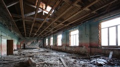 Debris Roof ruins buildings urban post-apocalyptic Urban 