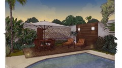 Deck swimming pools renders