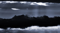 Deep black white clouds