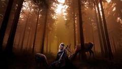 Deer melody cello forests artwork cellist
