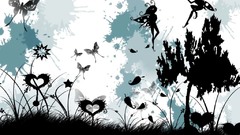 Delivered abstract faries around