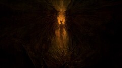 demon Chris Cold dark dark fantasy fantasy art brown wings