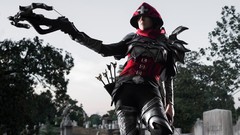 Demon hunter diablo archery cosplay video games hooded